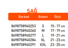 Luxor Örgü El Bilek Ateli Sağ XL:21-23 (508)