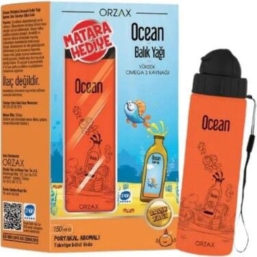 Ocean Portakal Şurup 150ML + Matara Hediyeli - (SKT: 03/2026)