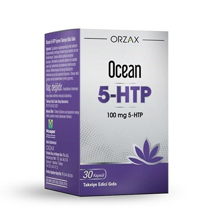 Ocean 5-HTP 100 mg 30 Kapsül - (SKT:09/2027)