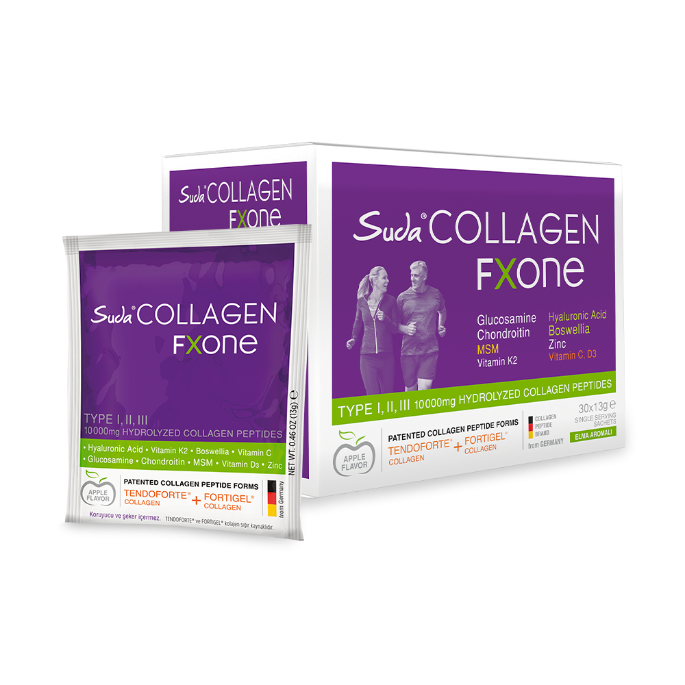 Suda Collagen Fxone Apple 13 gr x 30 Saşe - (SKT: 12/2027)