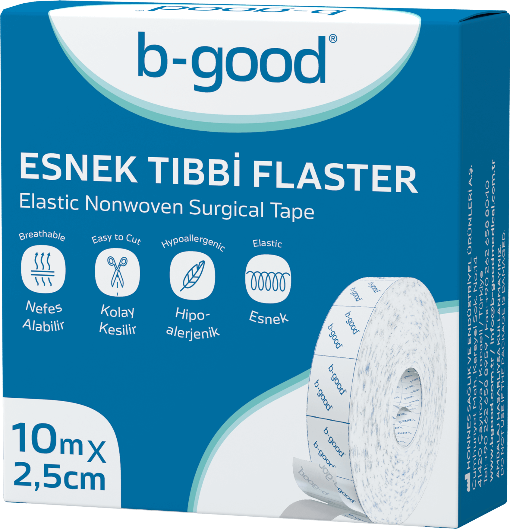 B-Good Fix Esnek NW Flaster 10 m x 2,5 cm - (SKT: 01/2029)
