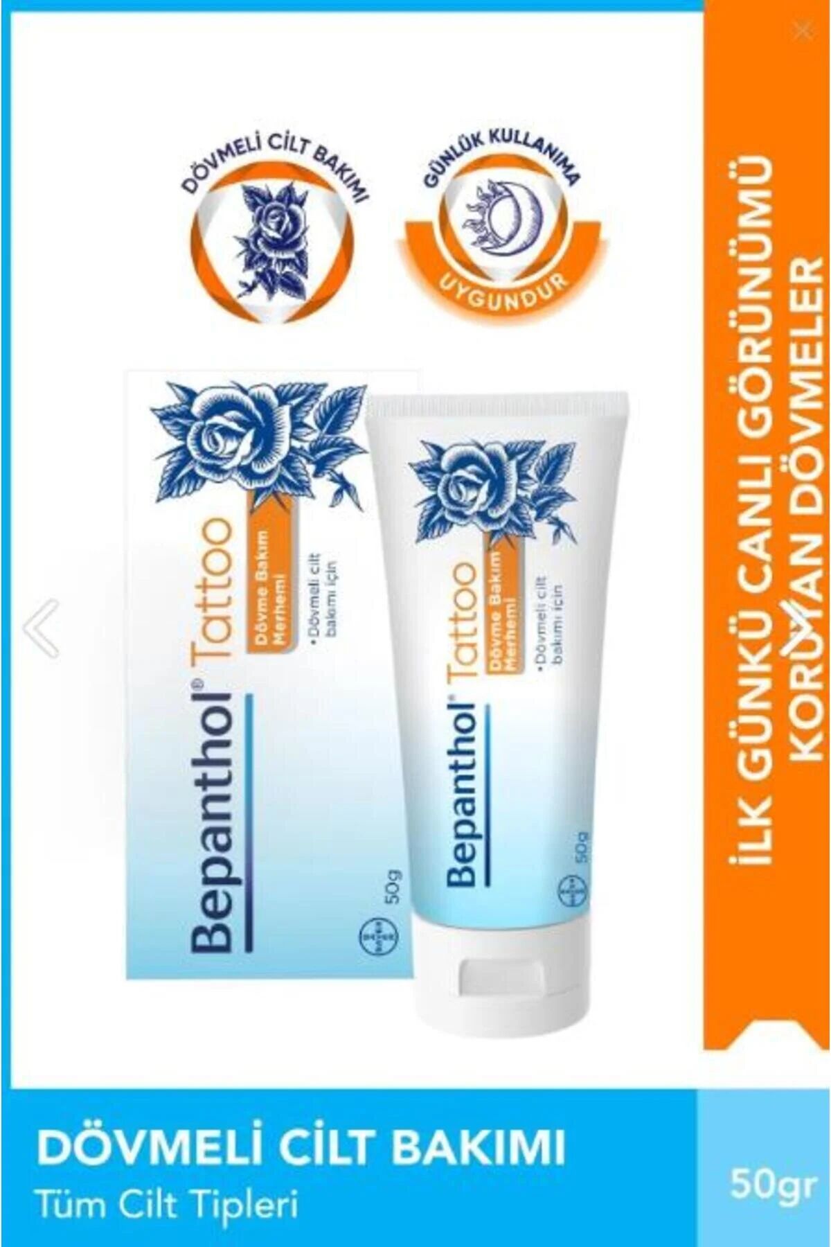 Bepanthol Tatoo Dövme Bakım Kremi 50 gr - (SKT'siz Ürün)