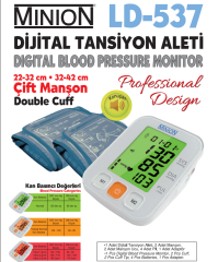 Minion Digital Tansiyon Aleti Çift Manşonlu Konuşan