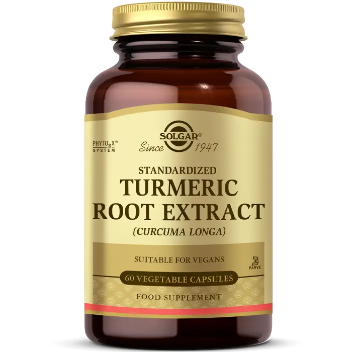Solgar Turmeric Root Extract 60 Vegetable Capsules - (SKT: 08/2027)