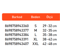 Luxor Elastik Alt Baldır Desteği L:35-38 (224)