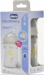 Chicco Natural Feeling Cam Biberon 250 ml + Biberon Emziği Hediyeli