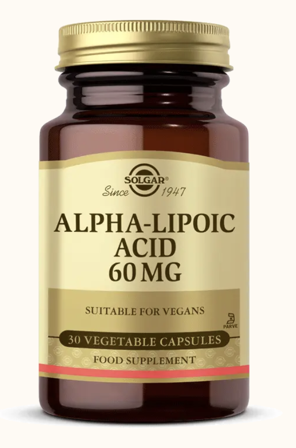 Solgar Alpha Lipoic Acid 60 mg 30 Kapsül - (SKT: 07/2027)