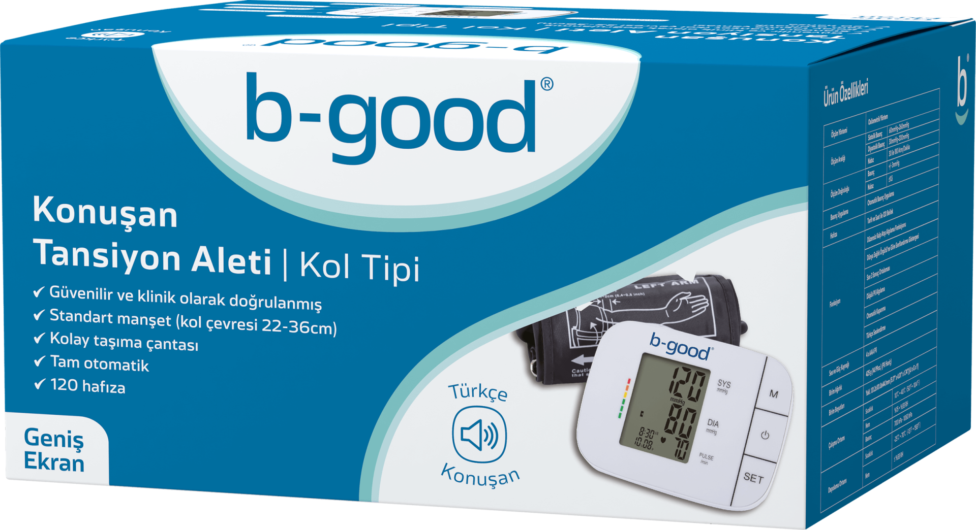 B-Good Konuşan Kol Tipi Tansiyon Aleti