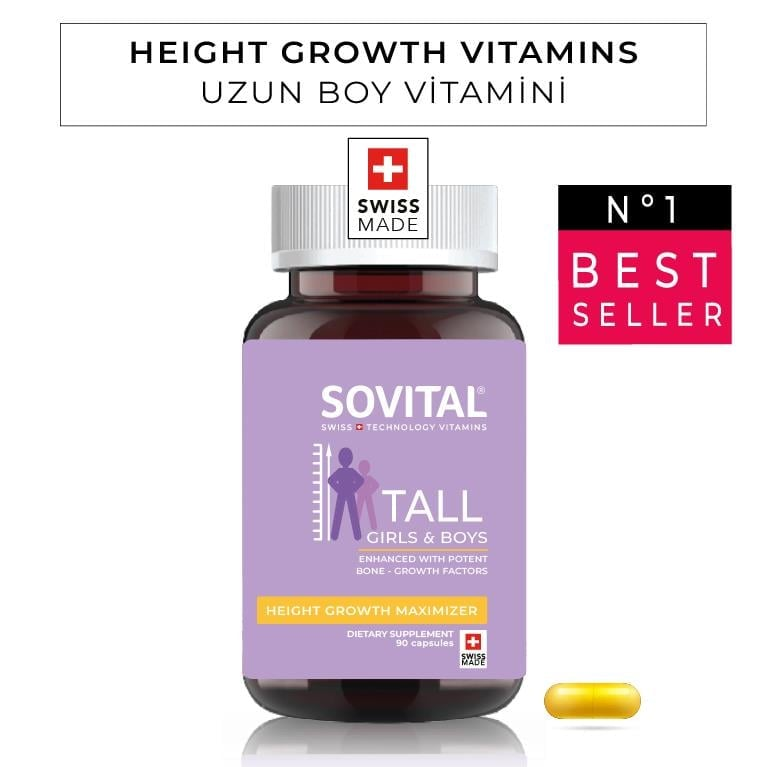 Sovital Tall / Uzun Boy Vitamini 90 Kapsül - (SKT: 06/2028)