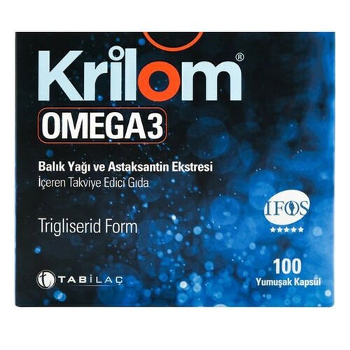 Krilom Omega-3 100 Yumuşak Kapsül - Eski Ambalaj - (SKT: 09/2026)