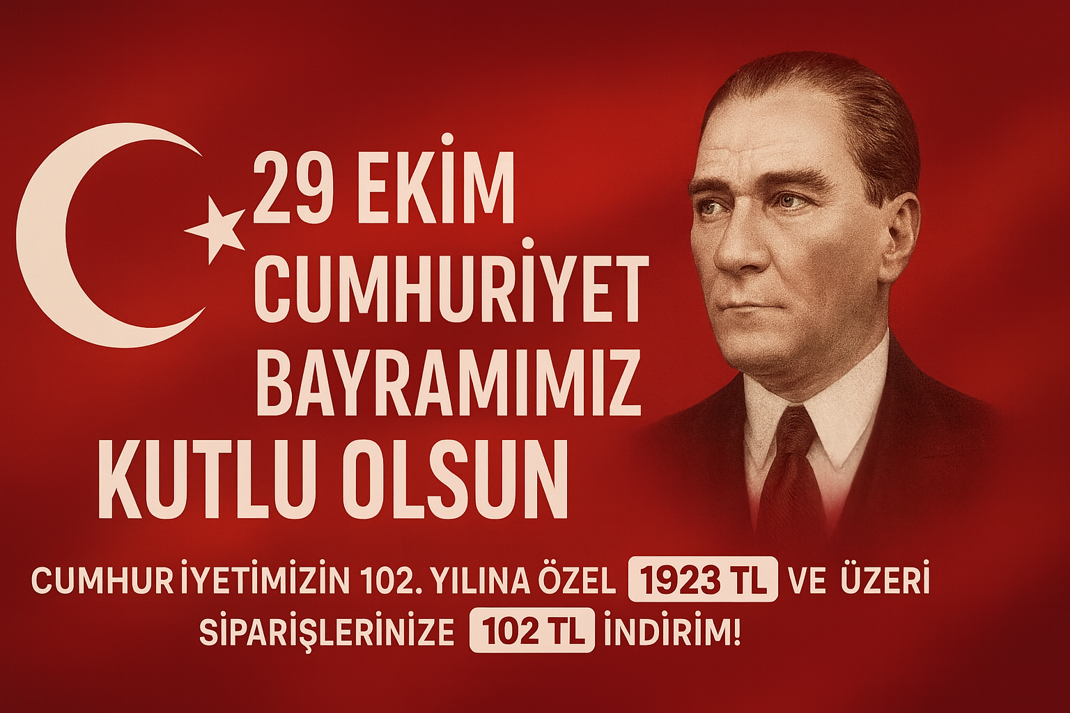 Ulu Önder Gazi Mustafa Kemal Atatürk ve silah arkadaşlarına minnettarız. Miras bıraktıkları Cumhuriyet gururumuzdur, garantimizdir, emanetimizdir, sahip çıkacağız.