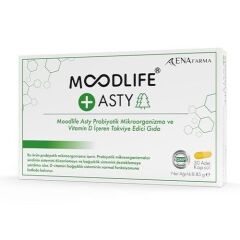 Moodlife Asty Probiyotik ve Vitamin D içeren Takviye Edici Gıda 30 Kapsül - (SKT: 09/2026)