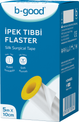 B-Good İpek Tıbbi Flaster 5 m x 10 cm - (SKT: 04/2029)