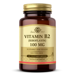 Solgar Vitamin B2 Riboflavin 100 mg 100 Kapsül - (SKT: 08/2027)