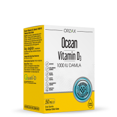 Ocean Vitamin D3 1000 IU Damla 50 ml - (SKT: 09/2026)