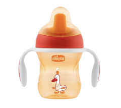 Chicco 6 Ay+ Yarı Yumuşak Uçlu Eğitim Bardağı 200 ml - Erkek