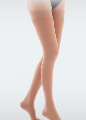 Luxor Varis Çorabı Orta Basınçlı Diz Üstü Açık Burun Ten No:3 (810)