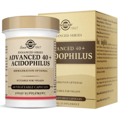 Solgar Advanced 40+ Acidophilus 60 Kapsül - (SKT: 11/2025)