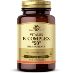 Solgar Vitamin B Complex 50 mg 50 Kapsül- (SKT: 10/2027)