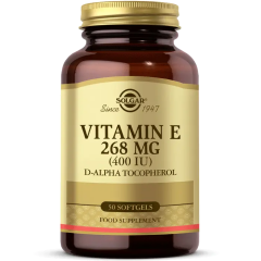 Solgar Vitamin E 400 IU 50 Softgel - (SKT: 10/2028)
