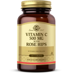 Solgar Vitamin C with Rose Hips 500 mg 100 Tablet - (SKT: 06/2028)